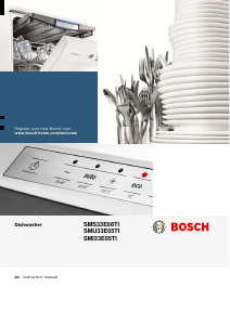 Manual Bosch SMS33E08TI Dishwasher