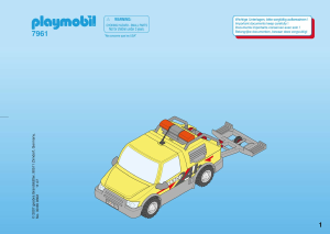 Mode d’emploi Playmobil set 7961 Traffic Emergency Service Truck