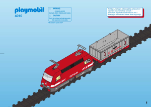 Manual Playmobil set 4010 Train RC cargo train with light