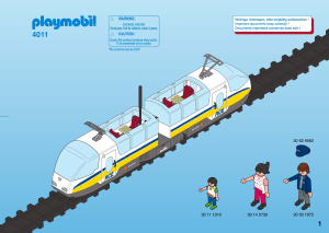 Bruksanvisning Playmobil set 4011 Train Höghastighetståg med ljus