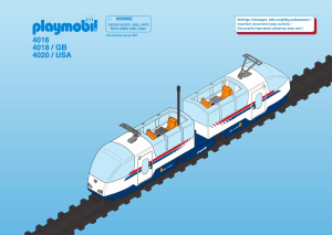 Mode d’emploi Playmobil set 4016 Train Train grande vitesse radiocommandé