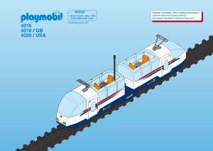 Manual de uso Playmobil set 4018 Train Tren RC