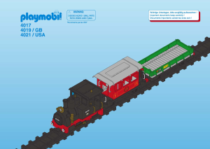 Mode d’emploi Playmobil set 4019 Train Train à vapeur Radiocommandé