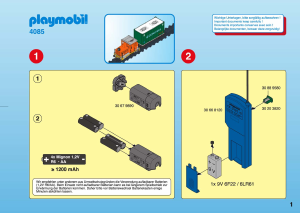 Mode d’emploi Playmobil set 4085 Train Grue et pièce de train radiocommandé