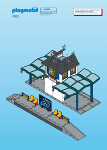 Mode d’emploi Playmobil set 4302 Train Gare avec abris