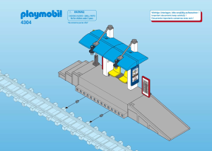 Bedienungsanleitung Playmobil set 4304 Train Bahnsteig mit Fahrgastunterstand