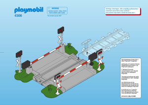 Manuale Playmobil set 4306 Train Passaggio a livello