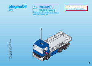 Manual Playmobil set 5255 Train Cargo truck with container