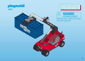 Manuale Playmobil set 5256 Train Carrello elevatore per container