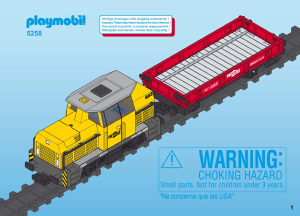 Handleiding Playmobil set 5258 Train RC goederentrein met containers