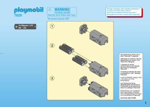 Manual Playmobil set 7829 Train Battery case