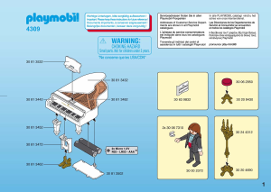 Manual de uso Playmobil set 4309 Wedding Pianista
