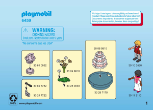 Manual de uso Playmobil set 6459 Wedding Novios con pastel