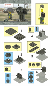 Manual de uso Sluban set M38-B0293 Land Forces 2 Estación de radar