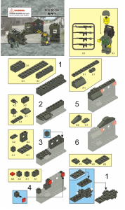 Brugsanvisning Sluban set M38-B0295 Land Forces 2 Ammunitionsdepot