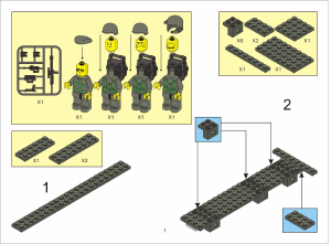 Manuale Sluban set M38-B0301 Land Forces 2 Trasporto truppe