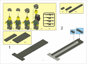 Manual Sluban set M38-B0302 Land Forces 2 Heavy transporter