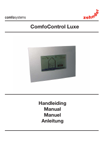 Manual Zehnder ConfoControl Luxe Thermostat