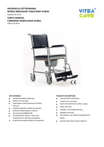 Instrukcja Vitea Care VCWK2 Wózek inwalidzki