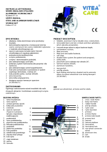 Manual Vitea Care VCWK9AC Wheelchair