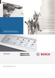 Manual Bosch SMS69U78TW Dishwasher