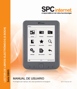 Manual de uso SPC 5604S Dickens U E-reader