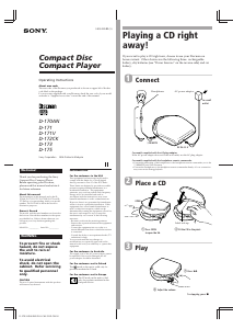 Bruksanvisning Sony D-173 Discman