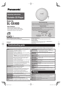 Manual Panasonic SL-SX480 Discman