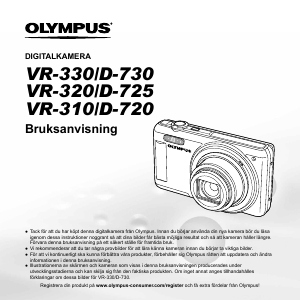Bruksanvisning Olympus VR-330 Digitalkamera