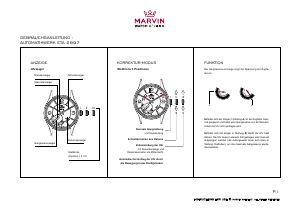Bedienungsanleitung Marvin ETA 2897 Uhrwerk