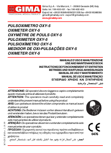 Manual de uso Gima OXY-5 Oxímetro de pulso