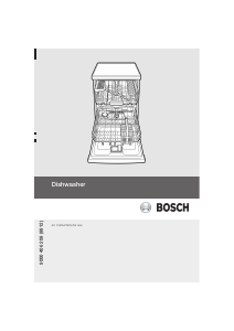 Manual Bosch SMV50M00EU Dishwasher