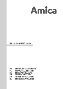 Mode d’emploi Amica UKS 16158 Réfrigérateur