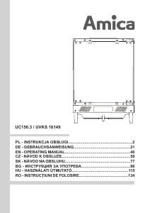 Bedienungsanleitung Amica UVKS 16149 Kühlschrank