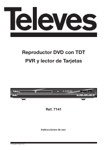 Manual de uso Televes 7141 Reproductor DVD