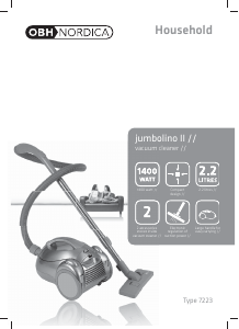 Manual OBH Nordica 7223 Jumbolino II Vacuum Cleaner