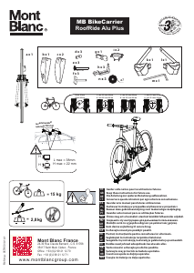 Manual Mont Blanc RoofRide Alu+ Bicycle Carrier