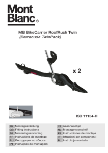 Manuale Mont Blanc RoofRush Twin Portabiciclette