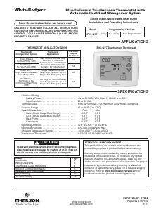 Manual Emerson 1F95-1277 Thermostat