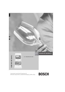 Handleiding Bosch SRI45T02EU Vaatwasser