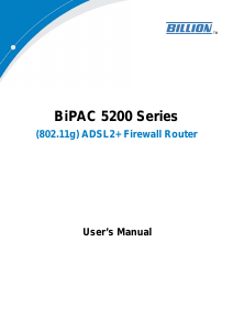 Handleiding Billion BiPAC 5200 Router