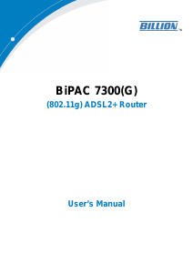 Manual Billion BiPAC 7300(G) Router