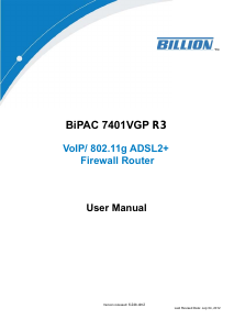 Handleiding Billion BiPAC 7401VGP R3 Router