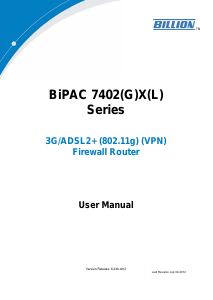 Manual Billion BiPAC 7402(G) Router