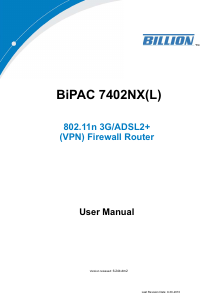 Handleiding Billion BiPAC 7402NX(L) Router