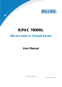 Manual Billion BiPAC 7800NL Router