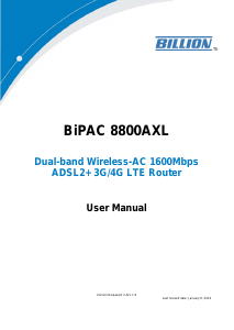 Handleiding Billion BiPAC 8800AXL Router