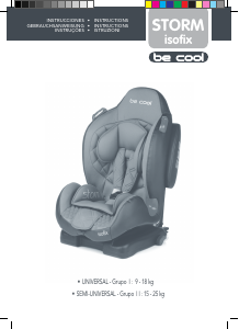 Manual de uso Be Cool Storm Isofix Asiento para bebé