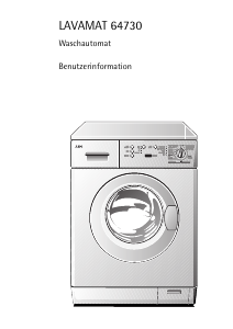 Bedienungsanleitung AEG LAV64730 Waschmaschine