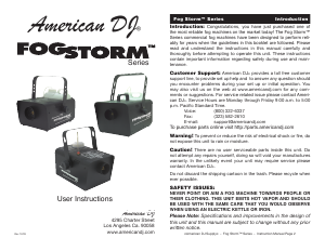 Handleiding AmericanDJ Fog Storm 1700 Rookmachine